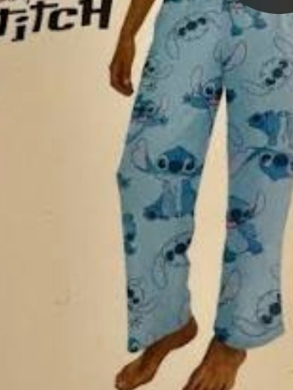 Disney Stitch Women's Light Blue Stitch Pj Pant